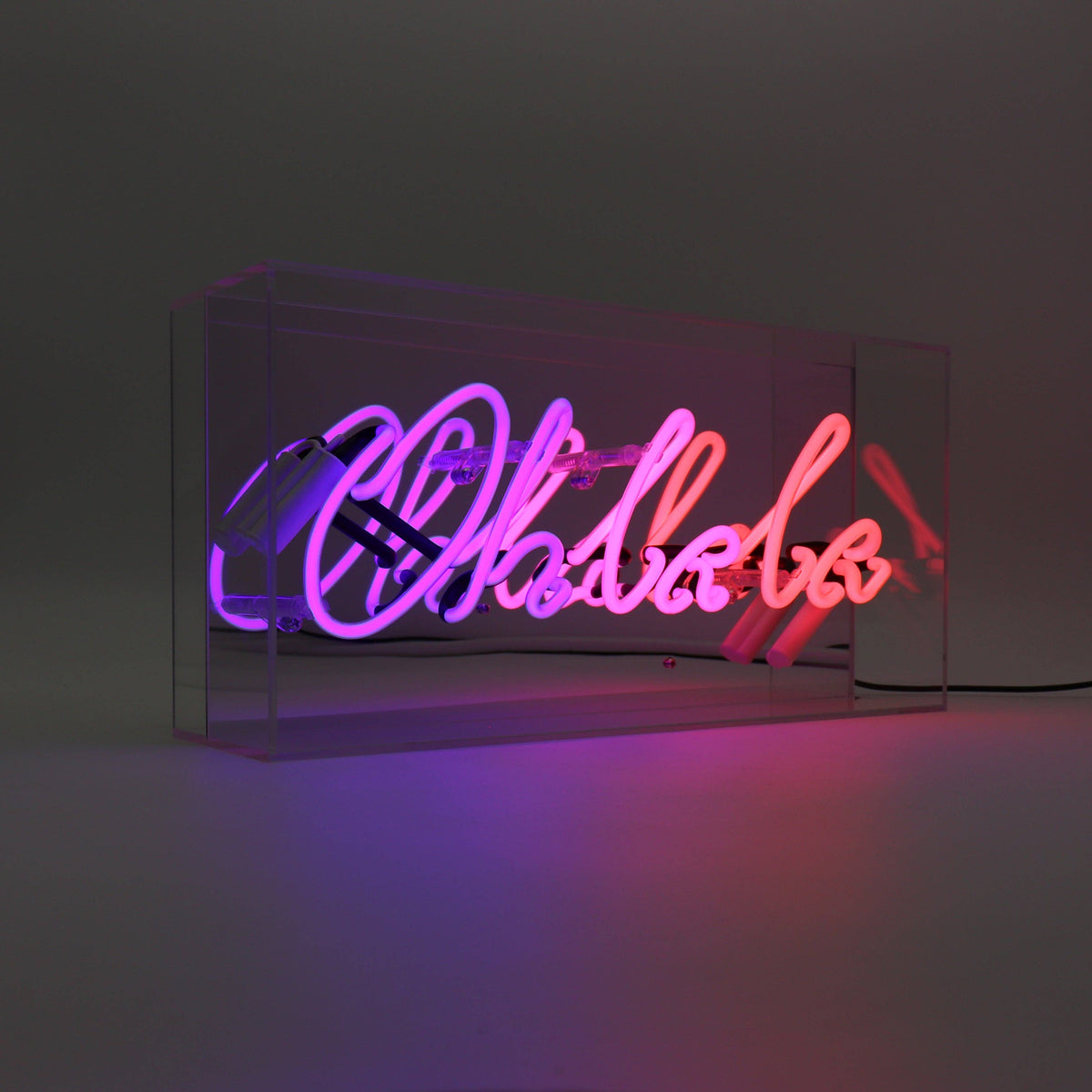 Neon Sign | Oh La La | Glass | Box Sign