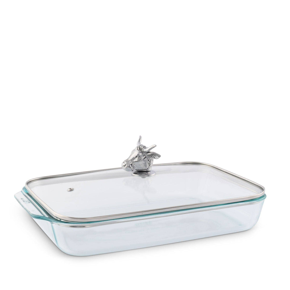 Arthur Court | Bull /Steer Lid with Pyrex 3 quart Baking Dish