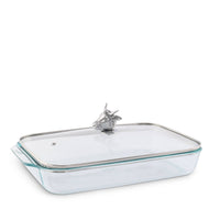 Arthur Court | Bull /Steer Lid with Pyrex 3 quart Baking Dish