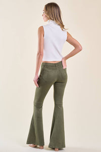 Pants| OLIVE FESTIVAL SUEDE BOOT CUT PANTS