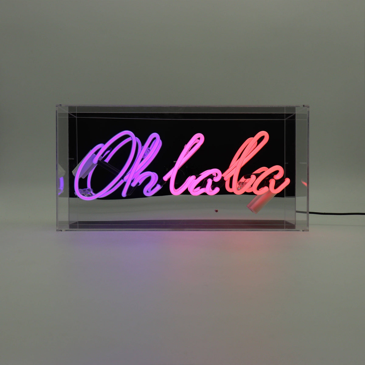Neon Sign | Oh La La | Glass | Box Sign