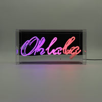 Neon Sign | Oh La La | Glass | Box Sign