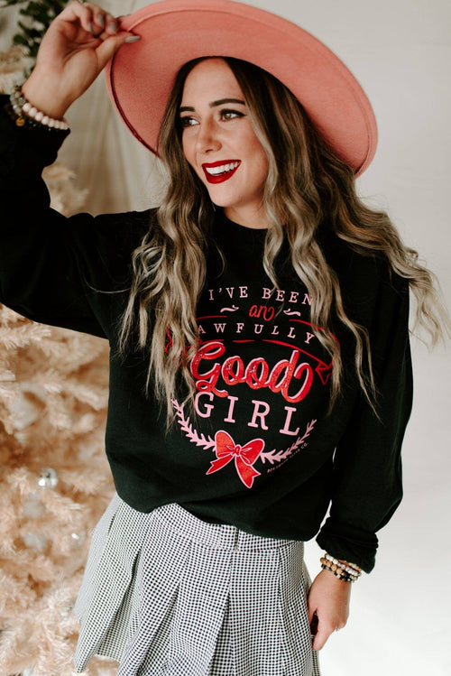 Awfully Good Girl | Holiday | Sweatshirt