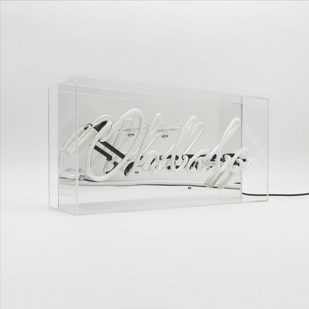 Neon Sign | Oh La La | Glass | Box Sign