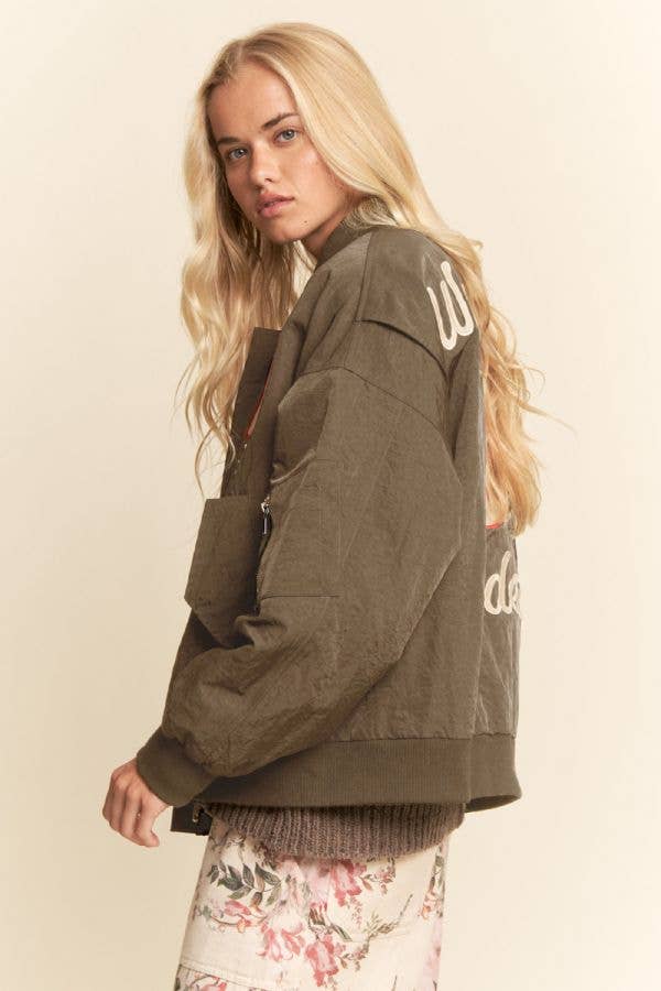 Jacket| WEST COAST RODEO |EMBROIDERED BOMBER |JACKET