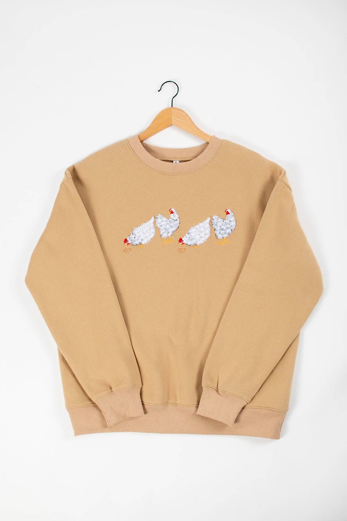 Sweatshirt |Ladies | Crewneck | Chicken | Embroidered
