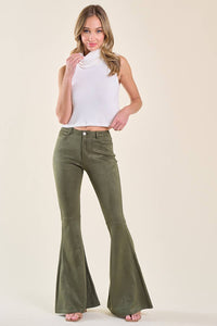 Pants| OLIVE FESTIVAL SUEDE BOOT CUT PANTS