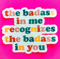 Hank & Scoot - The Badass in Me Sticker