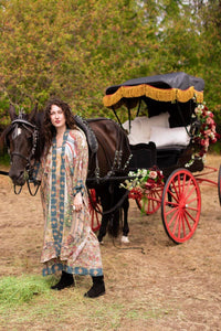 Kimono | Love Revolution Opera Duster Kimono Robe w/ horse & florals