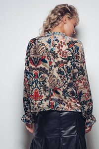 Ladies | Smocked | Blouse | Velvet