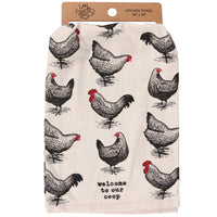 Tea Towel- Welcome To Our Coop