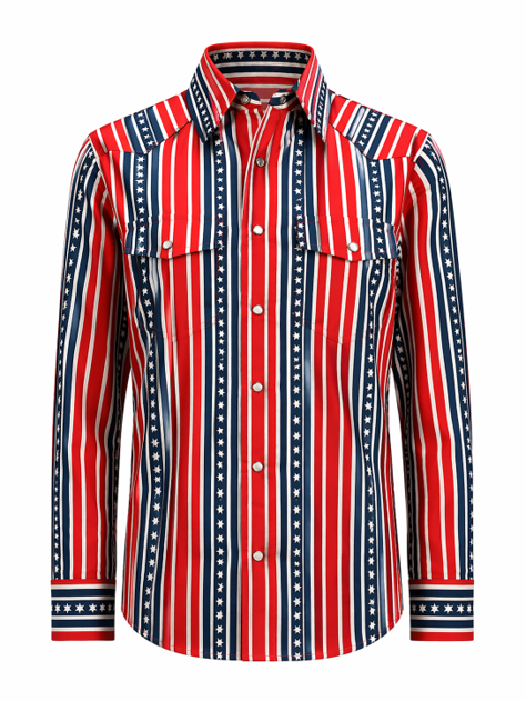Blouse| Stars & Stripes Forever |Pearl Snap