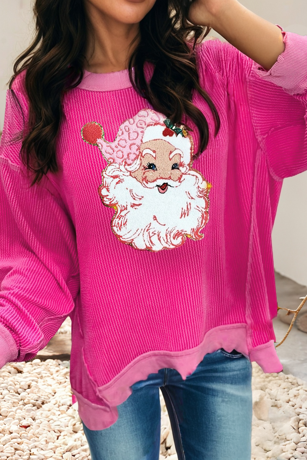Pink Santa | Christmas | Sweatshirt