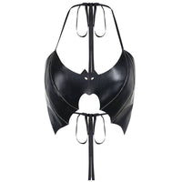 Bralette |Gothic Bat |Tie Back