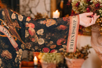 Kimono |Market of Stars|- Heart of Gold Pixie Duster Crop Kimono w/ Sacred Heart