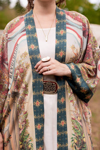 Kimono | Love Revolution Opera Duster Kimono Robe w/ horse & florals