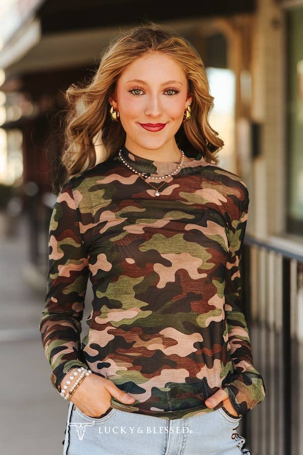 Ladies | Mesh | Undershirt | Camo