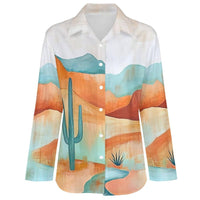 Blouse| BAHA RANCH |Colores de Mexico |Turquoise |Desert |Button Up