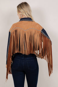 Ladies | Fringe | Studded | Jacket