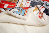Wrangler® | Vintage | Western |  Plush |Sherpa Throw