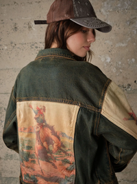 Ladies | Western Print | Denim | Jacket